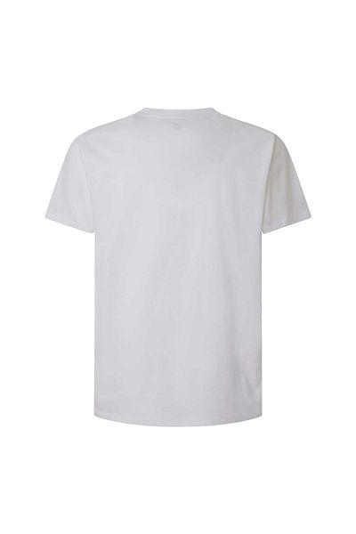 Pepe Jeans Herren T-Shirt - DAVID TEE, Rundhals, Kurzarm, Baumwolle, Logo, einfarbig