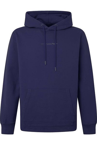 Pepe Jeans Herren Hoodie - DAVID HOODIE, Pullover, Baumwolle, Kapuze, Logo, einfarbig