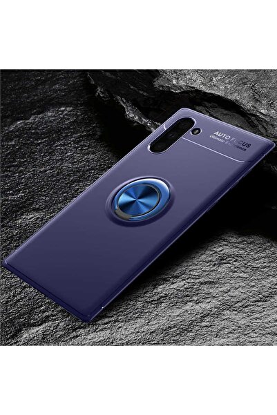 ZM STORE Samsung Galaxy Note 10 Kılıf Yüzüklü Standlı Pürüzsüz Ve Soft Arka Yüzey Ravel Kapak