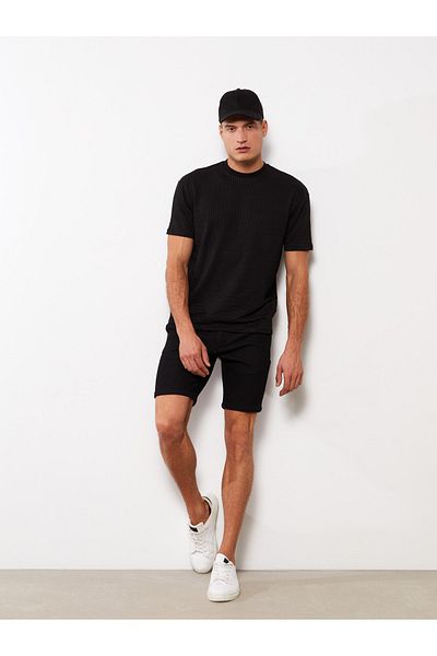 LC Waikiki Ανδρικό σορτς με υφή Slim Fit
