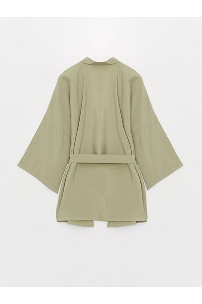 LC Waikiki Dámské kimono s šálovým límcem Plain Oversize