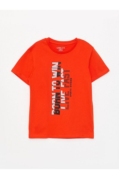 LC Waikiki Boy - Crew Neck and Printed Short Sleeve T-Shirt
