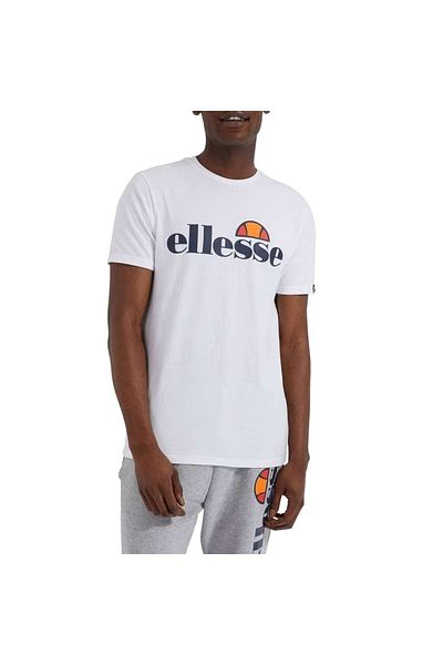 Ellesse PRADO SL Herren T-Shirt – Kurzarm, Rundhalsausschnitt, Rundhalsausschnitt, Logo-Druck