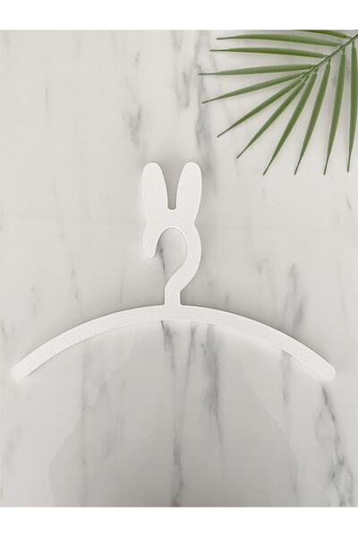 Jaju Baby Ξύλινη κρεμάστρα ρούχων σε λευκό χρώμα με αυτιά κουνελιού