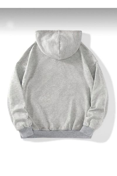 SELENA BUTİK Υπερμεγέθη Unisex Ζακέτα με φερμουάρ με στάμπα με πεταλούδα