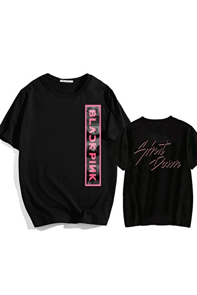 GALASHOP تي شيرت بلاك بينك Kpop للجنسين موديل 60