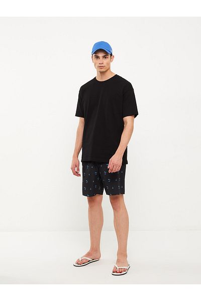 LC Waikiki Knielange gemusterte Seeshorts für Herren