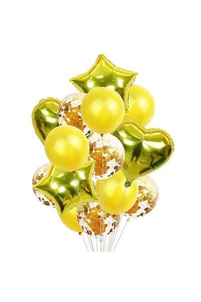 DÜVENCİ TİCARET مجموعة بالونات القلب على شكل نجمة من çıtıpitıstore