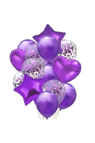 DÜVENCİ TİCARET Çıtıpitıstore Star Heart Balloon Set