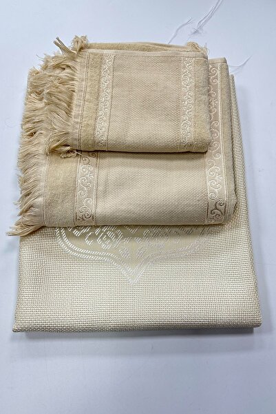 HOBİ YILDIZ Etamin Işlemelik 3 Lü Seccade Seti