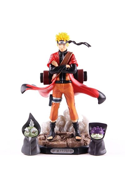 NETAVANTAJ Anime Uzumaki Naruto Shima Fukasaku Işıklı Aksiyon Figürü 2