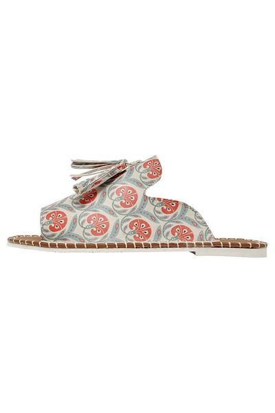 Dogo Women's Vegan Leather Multicolored Slippers - Carnation Design