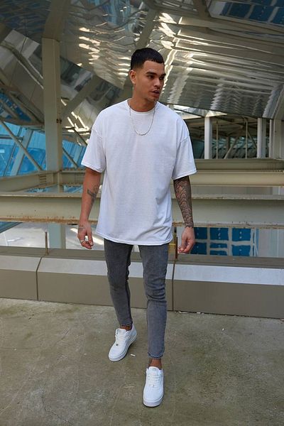 FAVORİST Αθλητική μπλούζα oversize, απλή, χωρίς εκτύπωση