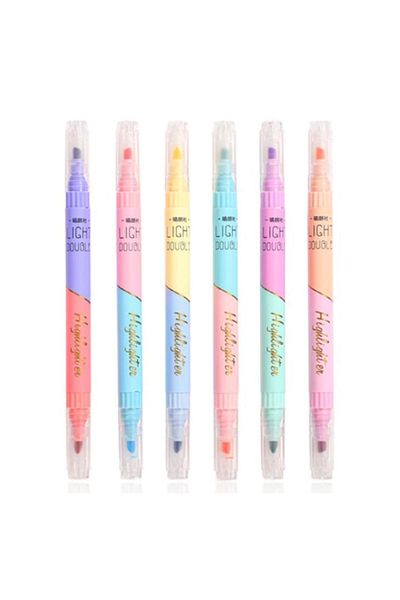 Vox Art 12 Color Highlighter Set 6 Pieces Pastel Highlighter