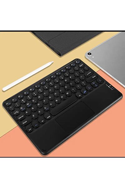 Alfa MEC Tüm Cihazlara Uyumlu Akıllı Taşınabilir Bluetooth Klavye Touchpad Sl...