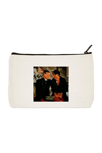 designedfy Чанта за грим, калъф за моливи, чанта от плат Fleabag It'll Pass