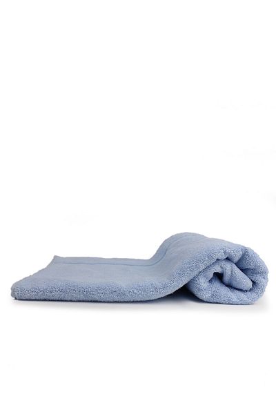 Taka Fabrics Πετσέτα μπάνιου Wave 100% βαμβακερή Μέγεθος 70x140 cm, Μπλε