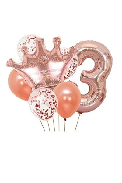 DÜVENCİ TİCARET مجموعة بالونات العصر الذهبي الوردي من çıtıpitıstore