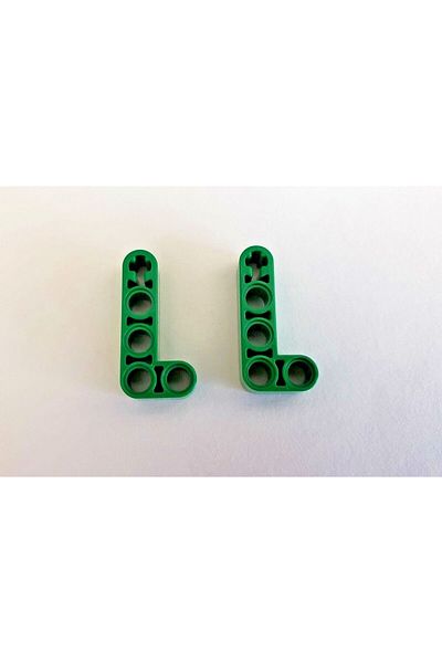 LEGO Original Technic Moc Custom Liftarm Bent Thick L-shape 2 X 4 - Green 4 Pieces to Ship