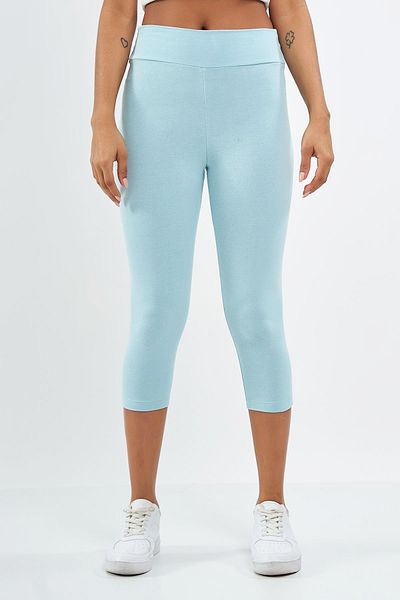 FİHA /tüksü-5511 Leggings Capri de damă - Ice Blue