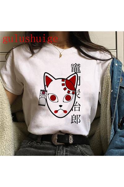 GALASHOP Kimetsu No Yaiba تي شيرت كارتوني مضحك Mod3e