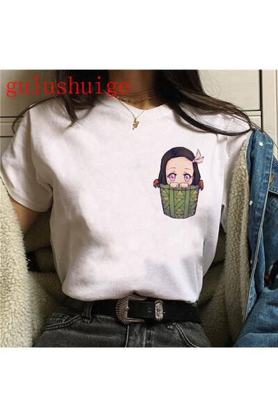 GALASHOP Kimetsu No Yaiba تي شيرت كارتوني مضحك Mod6f