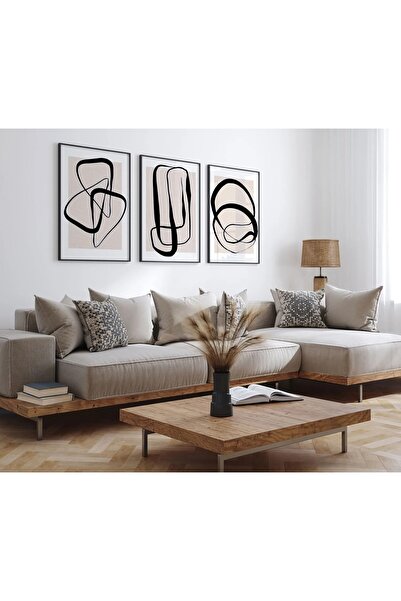 Gepetto Wood Ahşap 3'lü Minimalist Tablo