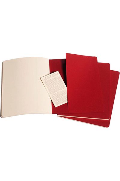 Moleskine Cahier Xl 3-Piece Unlined Notepad, 19x25cm