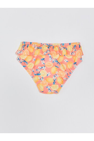 LC Waikiki Dívčí dívčí spodní díl bikin s elastickým potiskem v pase, 2dílný