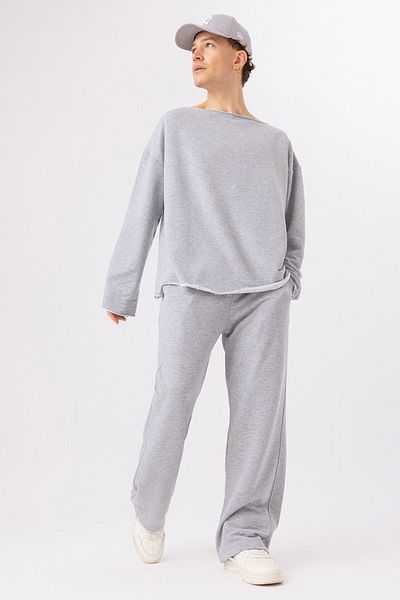 gothamvibes Ανδρικό Calm Grey Loose Sweatpants