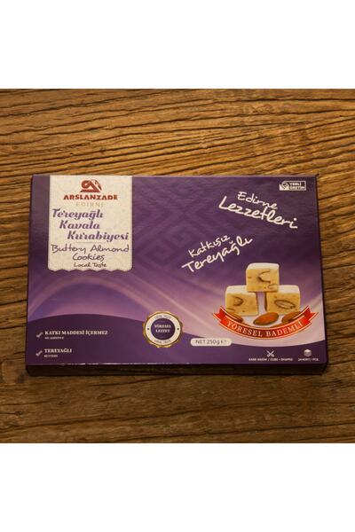 Arslanzade Tereyağlı Kavala Kurabiyesi 250gr Kare Kesim