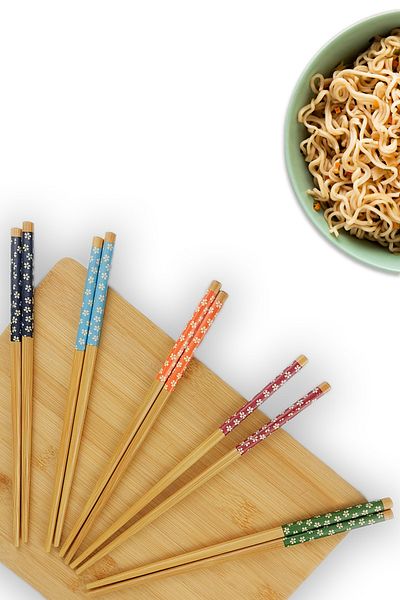 Digithome Bamboo 10-Piece Chopsticks Chopsticks Set - Thn75537 C1-1-18