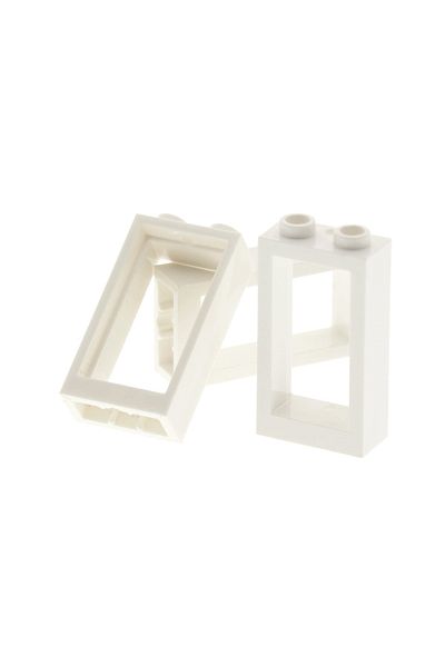 LEGO Custom Moc Window - 1x2x3 White Building Window, 4 Pieces Will Be Sent