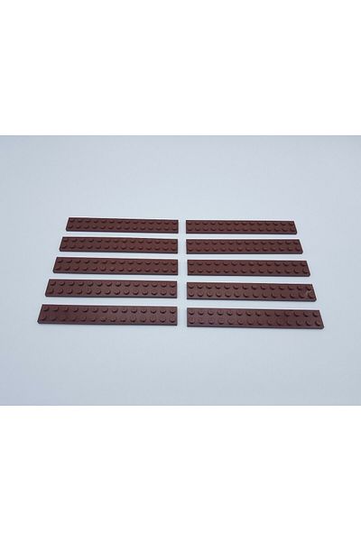 LEGO Original Moc Custom Accessory Creator Plate 2 X 14 Long Flat Brick Brown 2 Pieces Will Be Sent