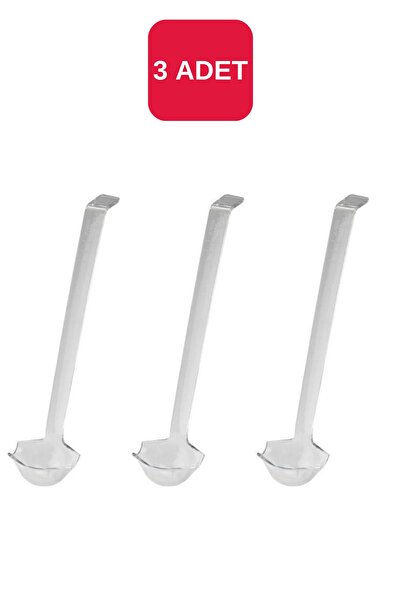 Corona Professional 3 Adet Pc Kepçe Sos Servis Kepçesi Gastronom Şeffaf L250m...