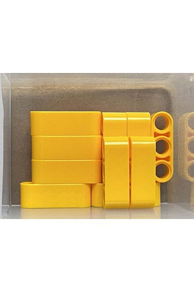 LEGO Original Technic Moc Custom Accessory Liftarm 1 X 3 Thick - Light Orange 4 Pieces Will Be Sent