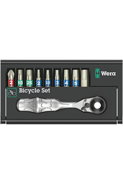 wera Bisiklet Set 9 Mini Cırcır Bits Seti 05004177001