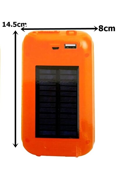 caddeoutlet Güneş Enerjili Powerbank 10000 Mah Kapasiteli Taşınabilir Şarj Cihazı 32 Led Kamp Işığı Gs-875