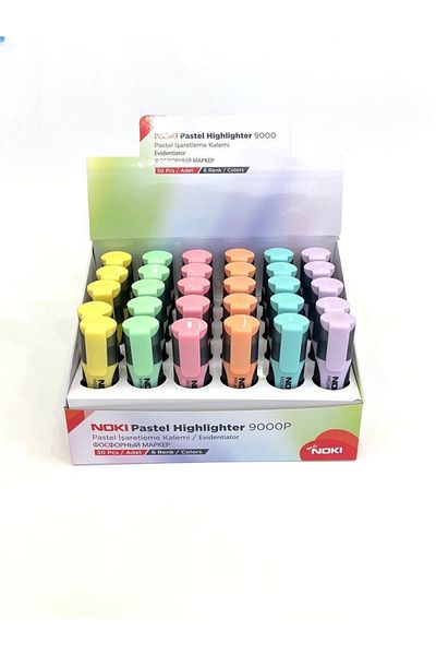Noki Pastel Highlighter 30 Pieces (1 Stand)