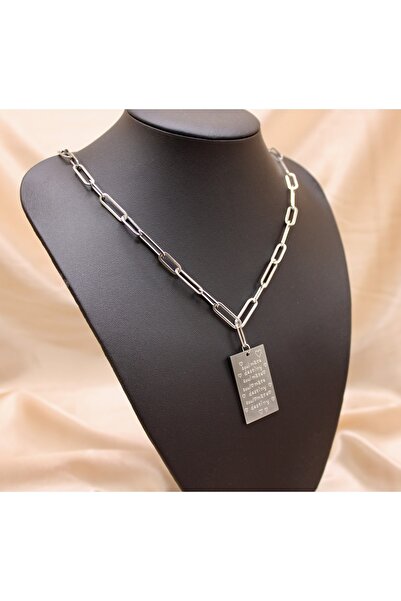Vitastyle Silver Soul Mate Destiny Written Imprint Necklace