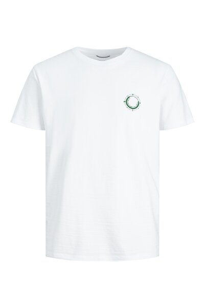 Jack & Jones تي شيرت بأكمام قصيرة مطبوع عليه بوصلة