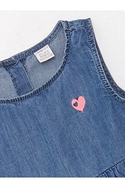 LC Waikiki LCW ECO - Džínové šaty s potiskem pro holčičku