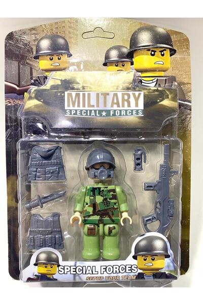 abnturk Küçük Asker Figür Giydirilebilir Oyuncak - Asker Figür Aksesuarlı Oyu...