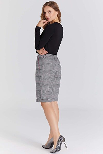 Guitar Duble Paça Gri Ekose Bermuda