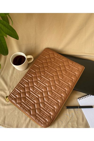 Adalinhome Τσάντα Laptop Clutch από γνήσιο δέρμα Sermio