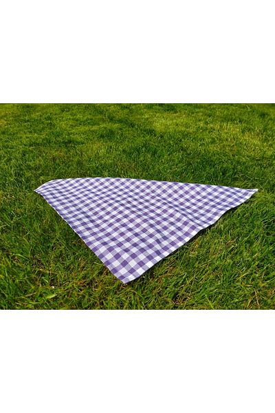 Angels' Collection Purple Gingham Serving Napkin Single - For Picnic Set