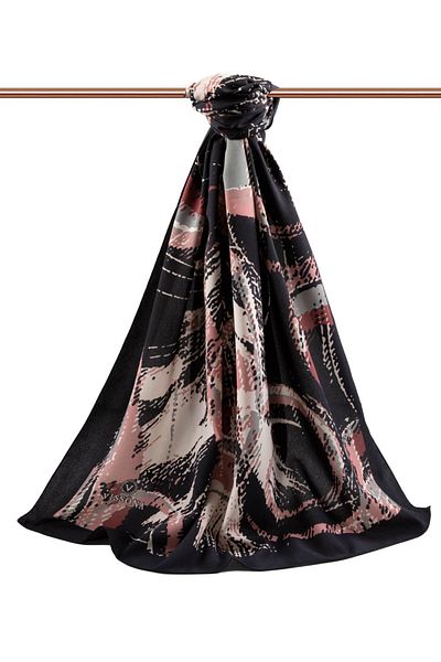 Vissona Γυναικεία Luxury Medina Silk Shawl Powder-9