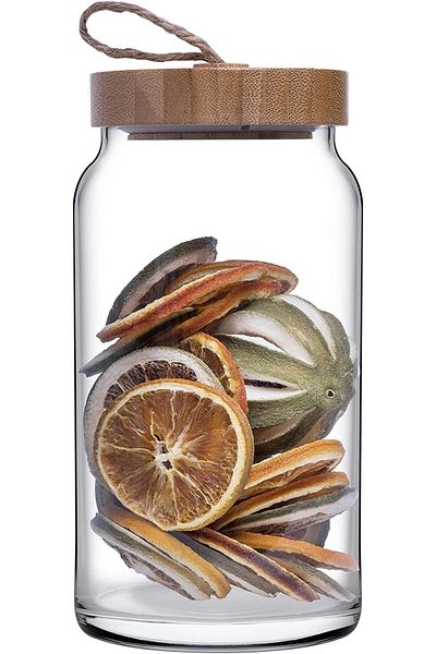 Paşabahçe Woody Bamboo Aware Collection Jar with Lid 1130 Cc