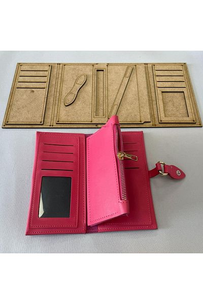 ipekbazaar Ib022, Leather Hobby Wallet Mold, 6 Piece Mold, Ib022