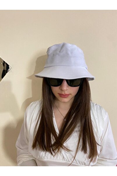 sema aksesuar Unisex Λευκό Καπέλο Bucket Air Transition Μαλακό Καπέλο Ψαρά